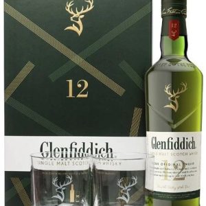 Glenfiddich 12y + 2 skleničky 0.7l