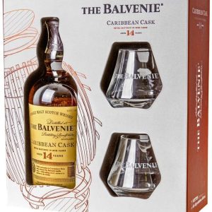 Balvenie 14y Caribbean cask + 2 skleničky 0.7l