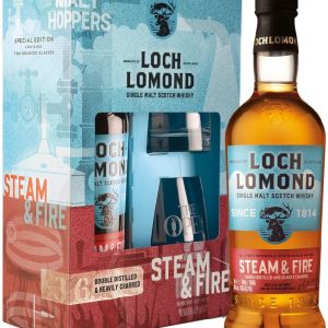 Loch Lomond Steam & Fire + 2 skleničky 0.7l