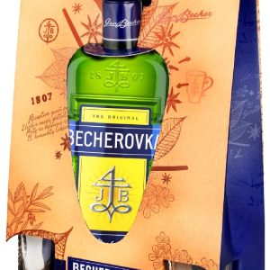 Becherovka se skleničkama 0.7l