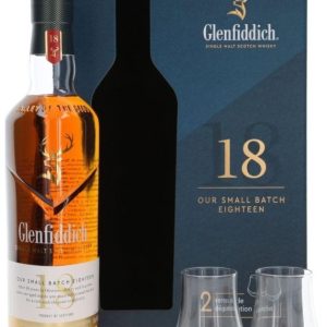 Glenfiddich 18y + 2 skleničky 0.7l