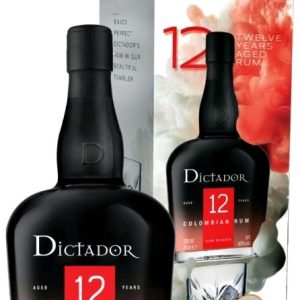 Rum Dictador 12y + 1 sklo gb 40%0.70l