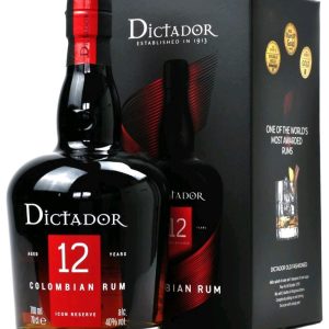 Rum Dictador 12y čirá lahev v krabičce 40%0.70l