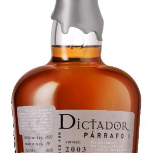 Rum Dictador Parrafo Borbon 2003 gB 50%0.70l