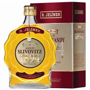 Jelínek Rudolf Slivovice Kosher zlatá 10y Jelínek 0.7l