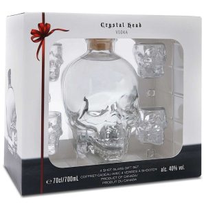 Vodka Crystal Head Original + 2sklo coctail gB 40%0.70l