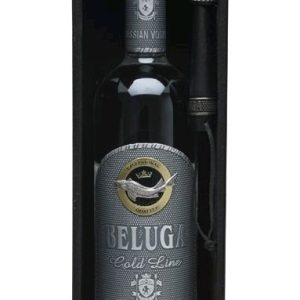 Vodka Beluga GOLD LINE + štěteček kožený obal 40%0.70l