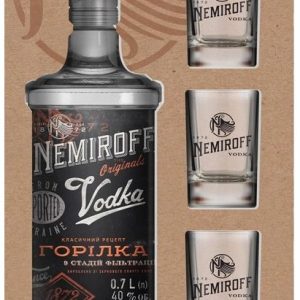 Nemiroff Originál čirá + 3 skleničky 0.7l